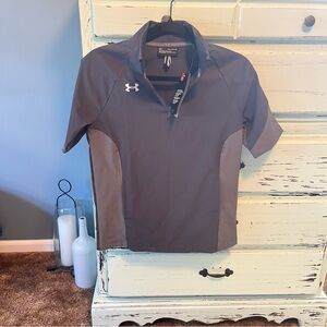 Under Armour Youth XL Charcoal Quarter-Zip Pullover, NWT.